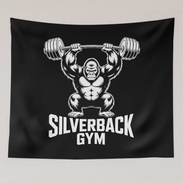 Item preview, Silverback Gym Gorilla Weightlifting Workout Fitness designed and sold by EllenJast.