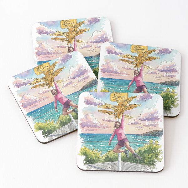 Item preview, Te Araroa Girl Finisher in Bluff New Zealand designed and sold by Hiking & Happiness.