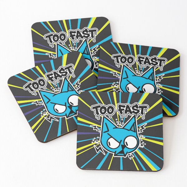 Item preview, blue cat too fast designed and sold by Taridesign.