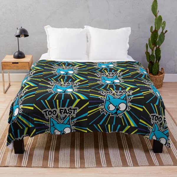 Item preview, blue cat too fast designed and sold by Taridesign.