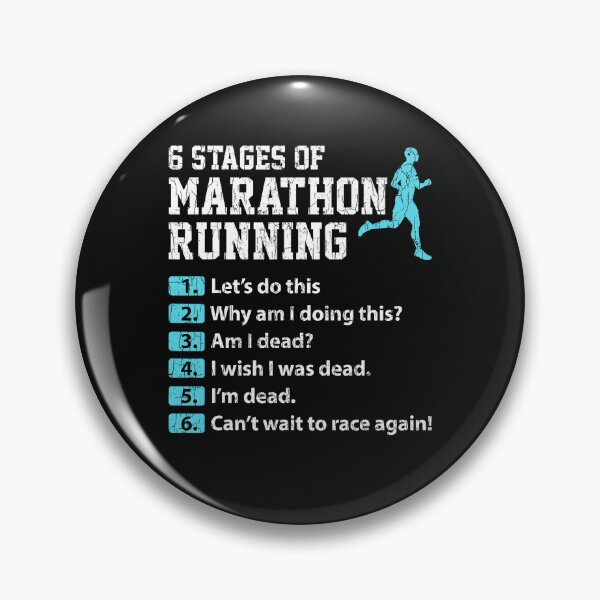 Item preview, 6 Stages of Marathon Running Funny Runner Graphic designed and sold by RobertKnow.