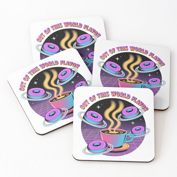 Item preview, Retro Sci Fi Cosmic Coffee Bagel Galaxy designed and sold by Bliss Find And Design.