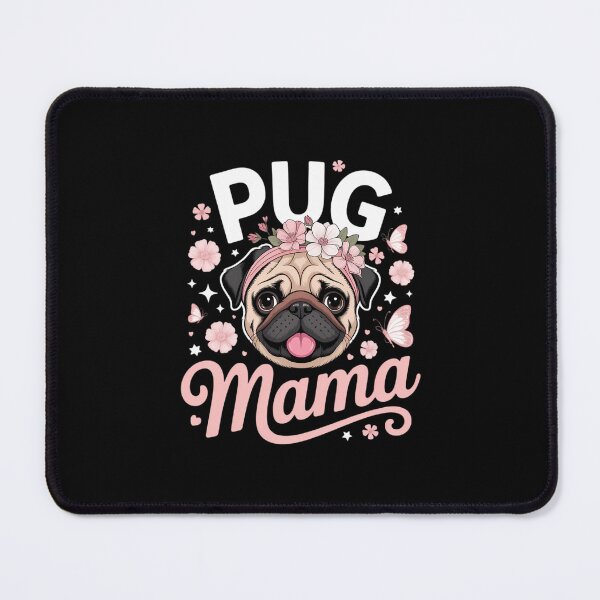 Item preview, Pug Mama Flower Bandana Dog Lover Mother's Day designed and sold by EllenJast.