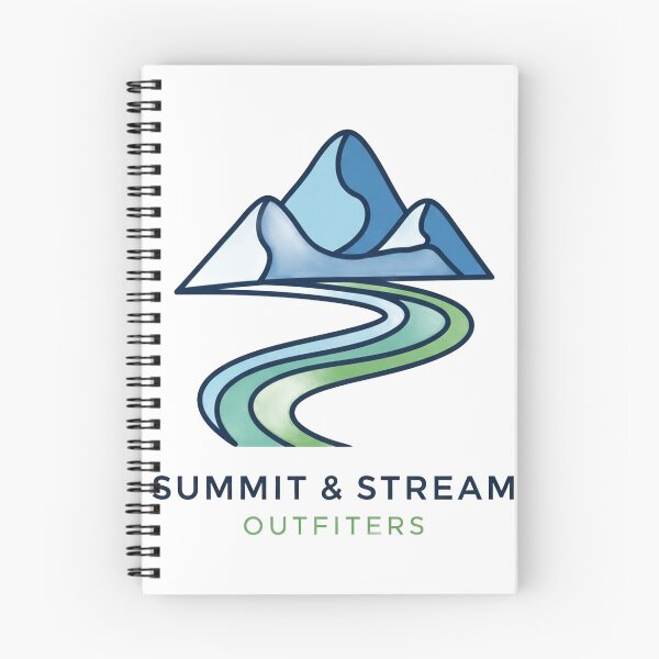 Item preview, serene mountain peaks with flowing stream designed and sold by VerizalShop.