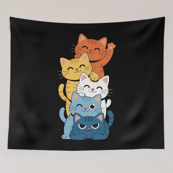 Item preview, Flag Pile Pride LGBTQ Cats cute aroace cat designed and sold by EllenJast.