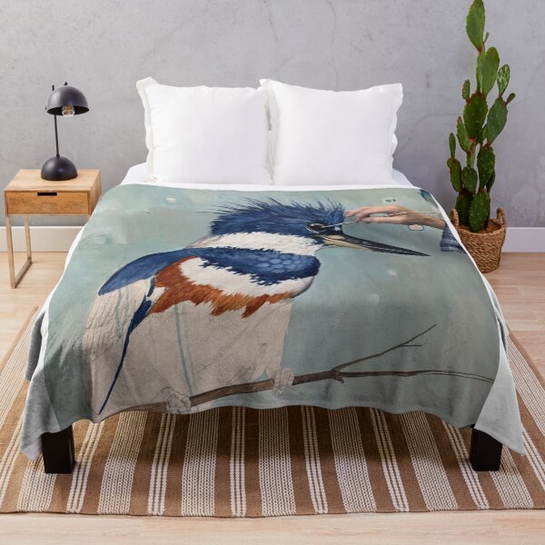Item preview, Minimal Kingfisher Grace designed and sold by apiolands.