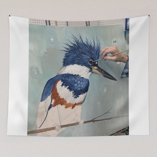 Item preview, Minimal Kingfisher Grace designed and sold by apiolands.
