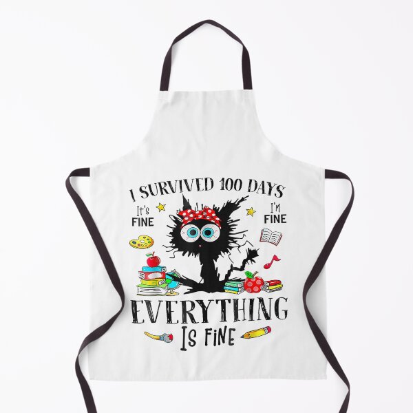 Item preview, I Survived 100 Days of School Teacher Kids Funny Cat Lover designed and sold by MatherFisher.