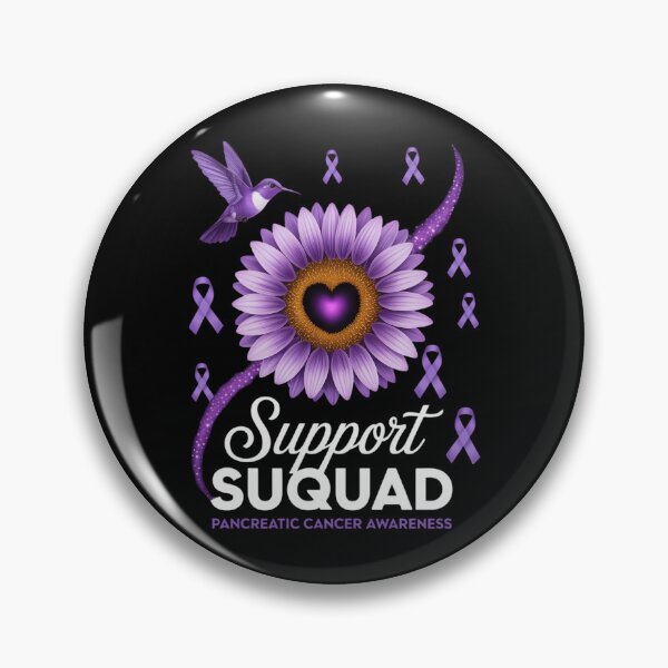 Item preview, Support Squad Pancreatic Cancer Awareness Sunflower designed and sold by EllenJast.