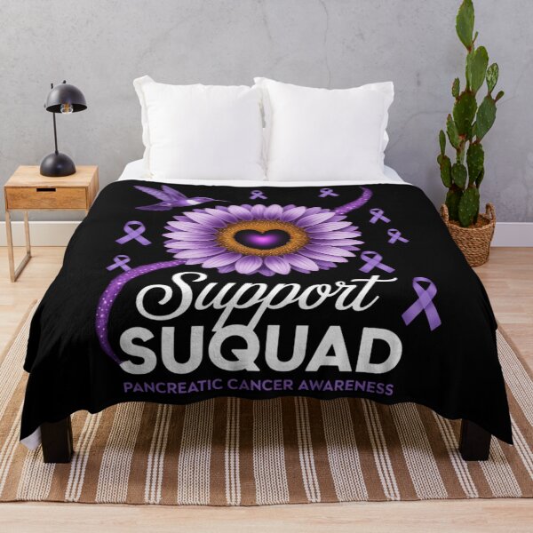 Item preview, Support Squad Pancreatic Cancer Awareness Sunflower designed and sold by EllenJast.