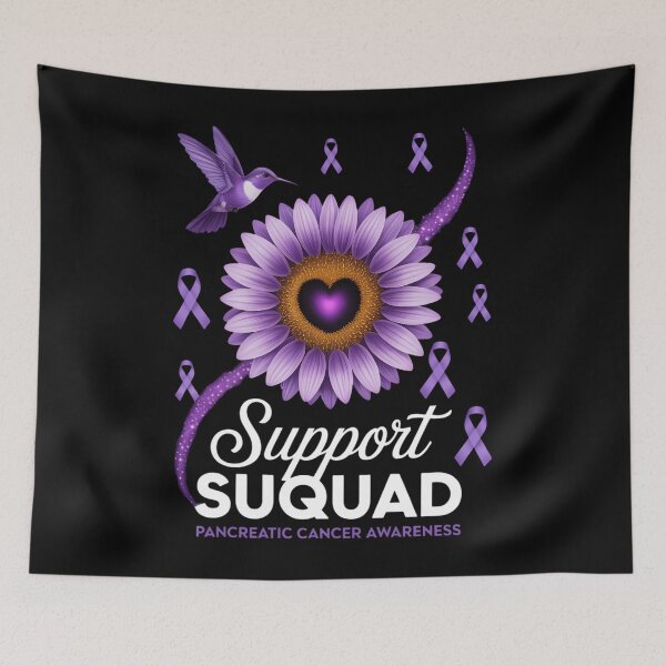 Item preview, Support Squad Pancreatic Cancer Awareness Sunflower designed and sold by EllenJast.