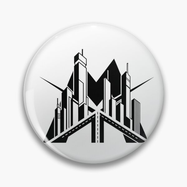 Item preview, Modern metropolis skyline with a prominent central tower designed and sold by VerizalShop.