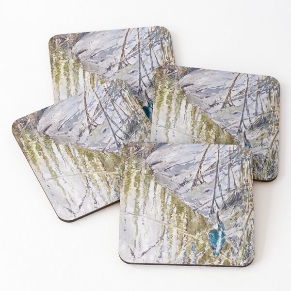 Item preview, Artistic Kingfisher Splash designed and sold by apiolands.