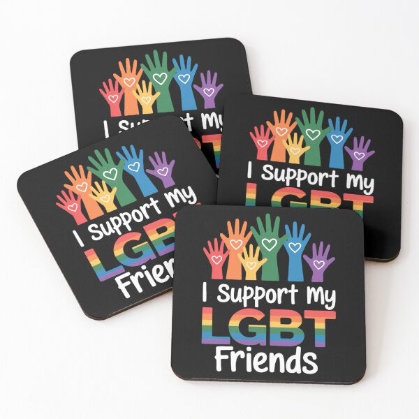 Item preview, I Support My LGBT Friends Gay Pride LGBTQ Straight Ally designed and sold by AsteriskDatBArt.
