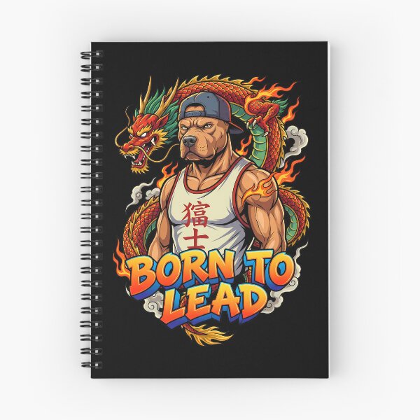 Item preview, Fierce Pitbull Mascot Street Fashion with Dragon Tattoo Vector Art designed and sold by Tong4130.