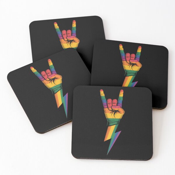 Item preview, LGBT Rainbow Pride Rock & Roll Skeleton Guitar Music Lover designed and sold by AsteriskDatBArt.