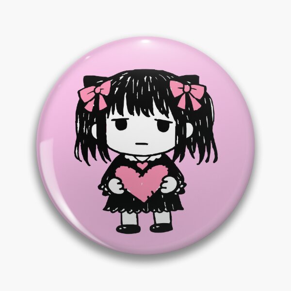 Artikelvorschau, Jirai Kei Gothic Girl Holding Heart entworfen und verkauft von NOT-QUITE-JIRAI.