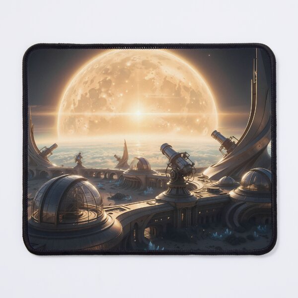 Item preview, Ethereal Spires: A Bioluminescent Dawn on Kepler-186f designed and sold by KYOFRAME.