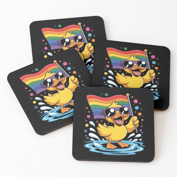 Item preview, LGBT Rubber Duck Rainbow LGBT Parade Gay Pride Month LGBTQ designed and sold by AsteriskDatBArt.