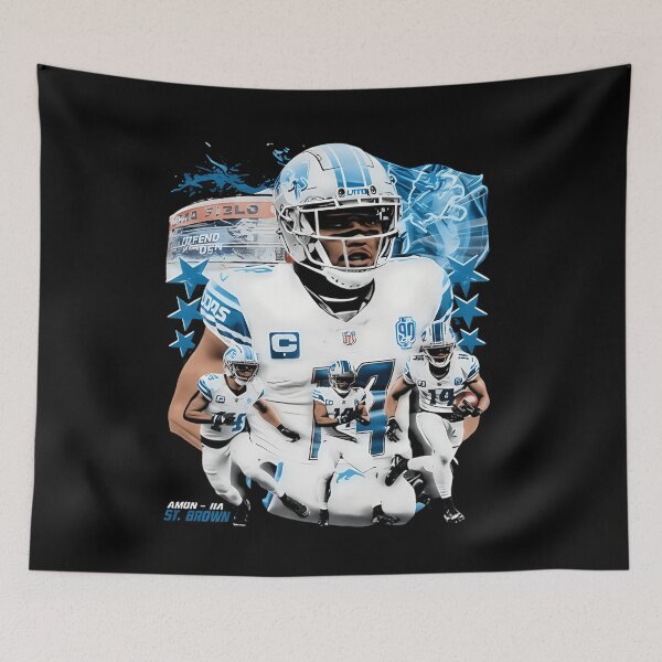 Item preview, Amon-Ra St. Brown Star Football designed and sold by DragonessblueS.