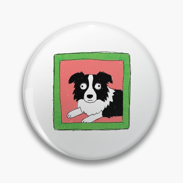Item preview, Wacky Whimsical Border Collie Dog designed and sold by UnseenNeon.