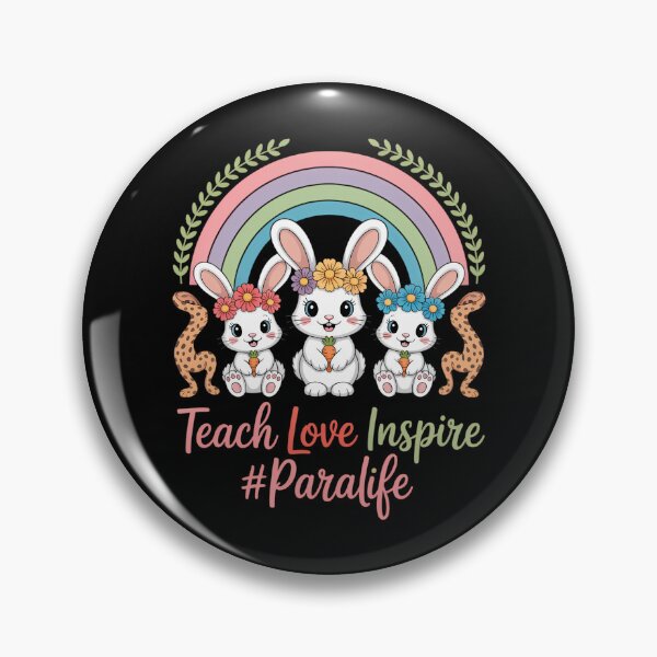 Item preview, Rainbow Easter Para Teacher Paraprofessional Paraeducator designed and sold by EllenJast.