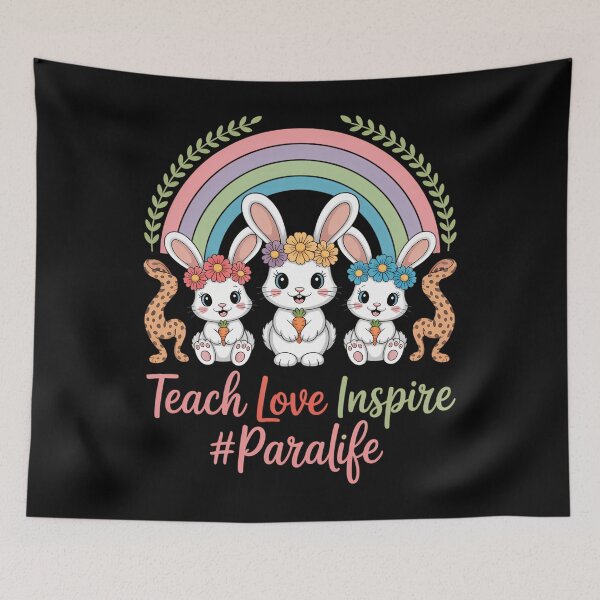 Item preview, Rainbow Easter Para Teacher Paraprofessional Paraeducator designed and sold by EllenJast.