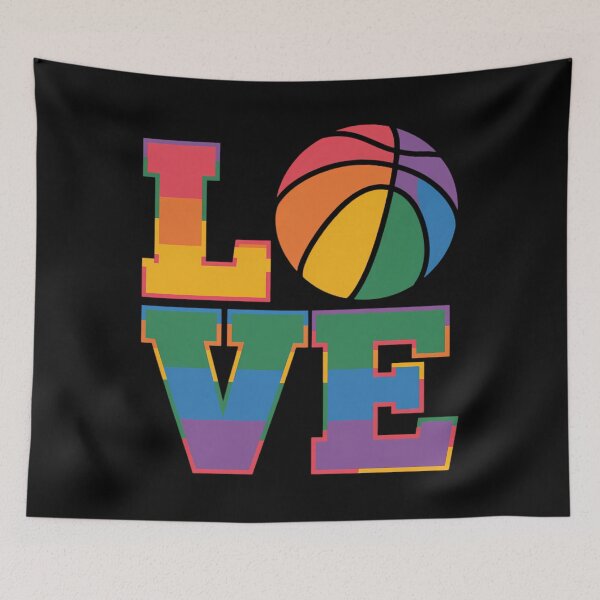 Item preview, LGBT Love Funny Rainbow Basketball Gay Pride Player designed and sold by AsteriskDatBArt.
