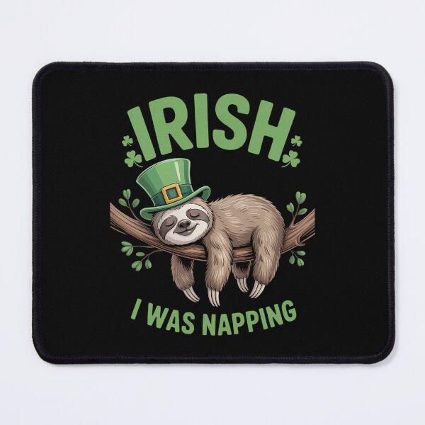 Item preview, Sloth Ireland Saint Patrick's Day I Was Napping designed and sold by IdunayaStore.