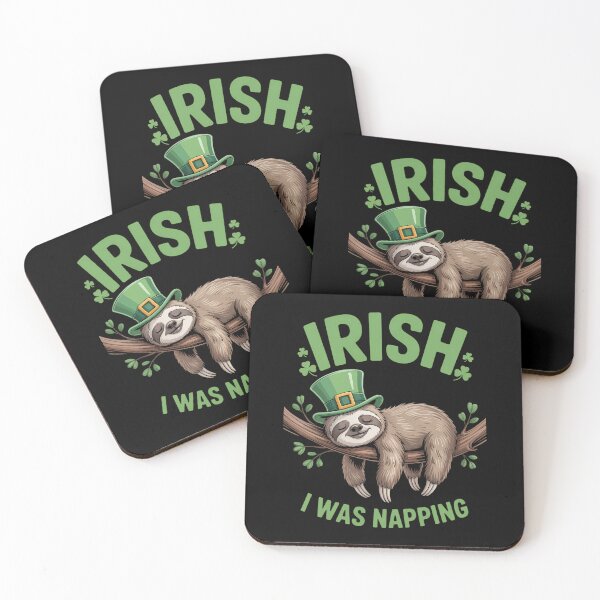 Item preview, Sloth Ireland Saint Patrick's Day I Was Napping designed and sold by IdunayaStore.