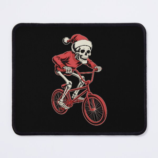 Item preview, Santa Skeleton BMX Cyclist Biker Halloween Christmas Pajama designed and sold by IdunayaStore.