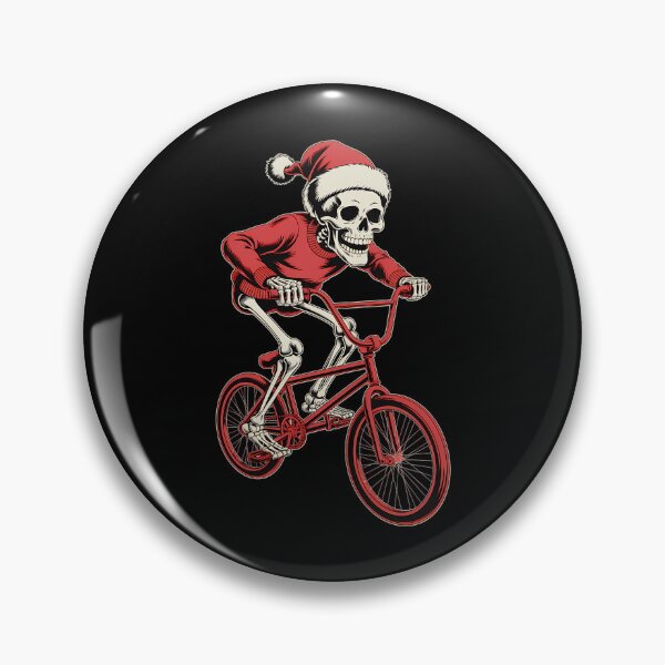 Artikelvorschau, Weihnachtsmann-Skelett, BMX-Radfahrer, Biker, Halloween-Weihnachtspyjama entworfen und verkauft von IdunayaStore.