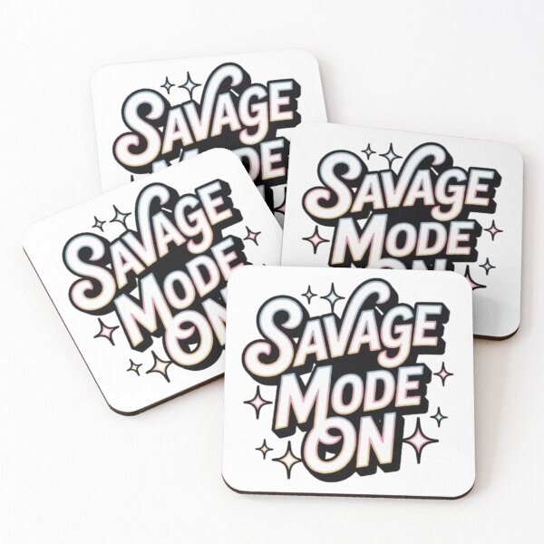 Item preview, Savage Mode On Bold Typography Print designed and sold by NewUSShop.