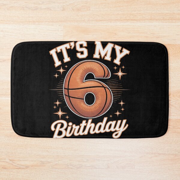 Artikelvorschau, Es ist mein 6. Geburtstag, Basketball-Junge, 6 Jahre alt entworfen und verkauft von Tatianamiobi.