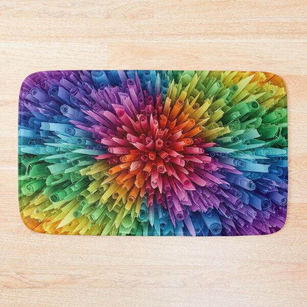 Item preview, Rainbow Paper Bloom Burst designed and sold by Kaleidoscope Print.