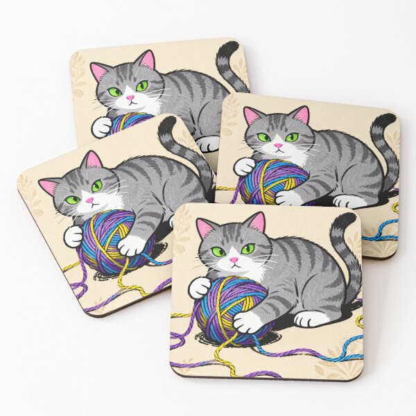 Item preview, Purrfect Play: Cat vs. Yarn designed and sold by SyndieDa.