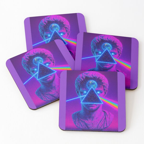 Item preview, Synthwave Roman Statue with Prism Galaxy designed and sold by A E S T H E T A T A G.