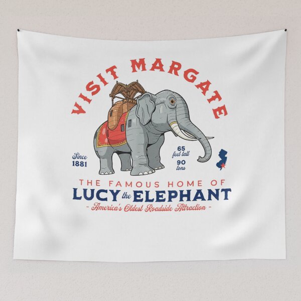 Item preview, Lucy The Elephants – Visit Margates NJ Landmarks Retro For Men Women Funny  designed and sold by MasonPotter.