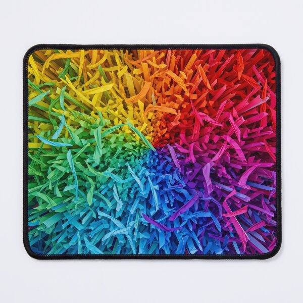 Item preview, Rainbow Shredded Paper Spiral designed and sold by Kaleidoscope Print.