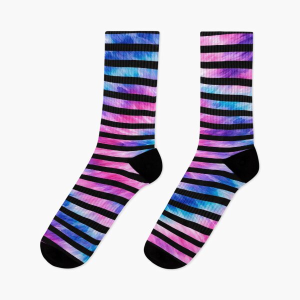 Item preview, Bright Tie Dye with Black Stripes designed and sold by Sharon Schwalbe.