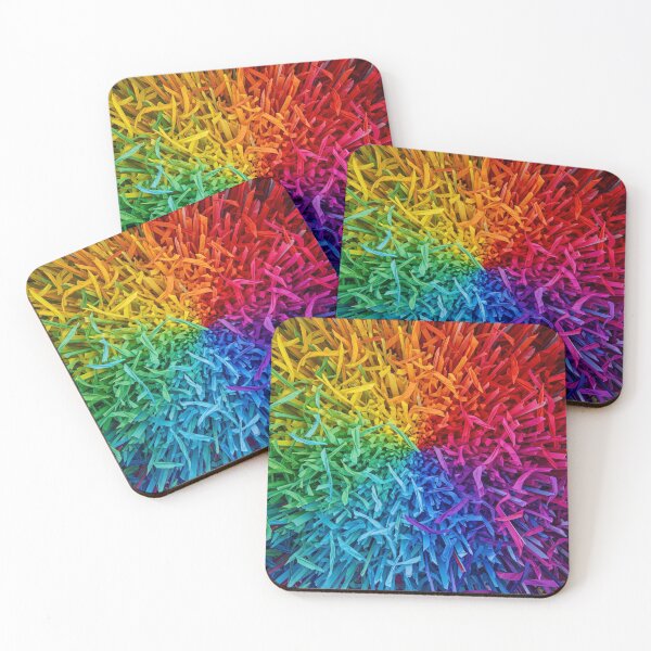 Item preview, Rainbow Shredded Paper Spiral designed and sold by Kaleidoscope Print.