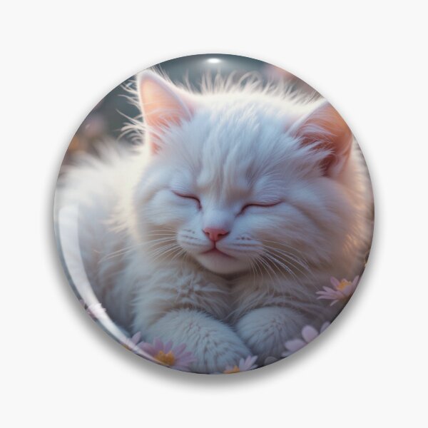 Item preview, Peaceful Kitten in a Flower Bed designed and sold by InezPhotography.