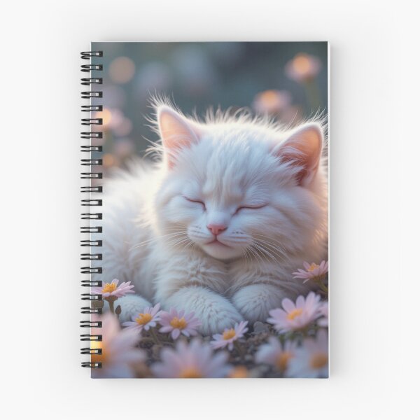Item preview, Peaceful Kitten in a Flower Bed designed and sold by InezPhotography.