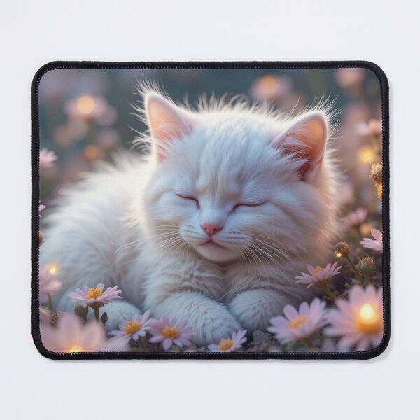 Item preview, Peaceful Kitten in a Flower Bed designed and sold by InezPhotography.