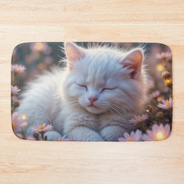 Item preview, Peaceful Kitten in a Flower Bed designed and sold by InezPhotography.