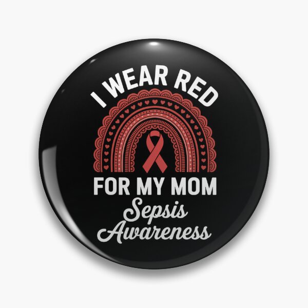 Item preview, Rainbow I Wear Red For My Mom Sepsis Awareness designed and sold by IdunayaStore.