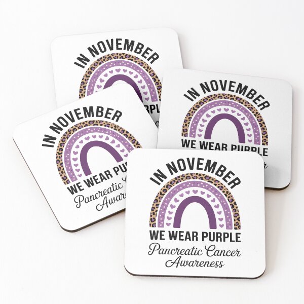 Item preview, Rainbow November We Wear Purple Pancreatic Cancer Awareness designed and sold by IdunayaStore.