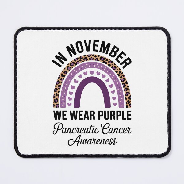 Item preview, Rainbow November We Wear Purple Pancreatic Cancer Awareness designed and sold by IdunayaStore.