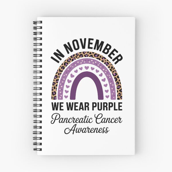 Item preview, Rainbow November We Wear Purple Pancreatic Cancer Awareness designed and sold by IdunayaStore.