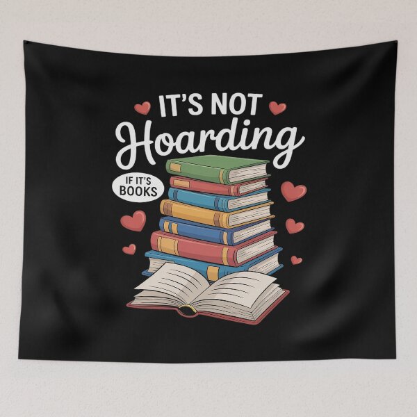 Item preview, It's Not Hoarding If It's Books Funny Literary Book Lovers designed and sold by Tatianamiobi.